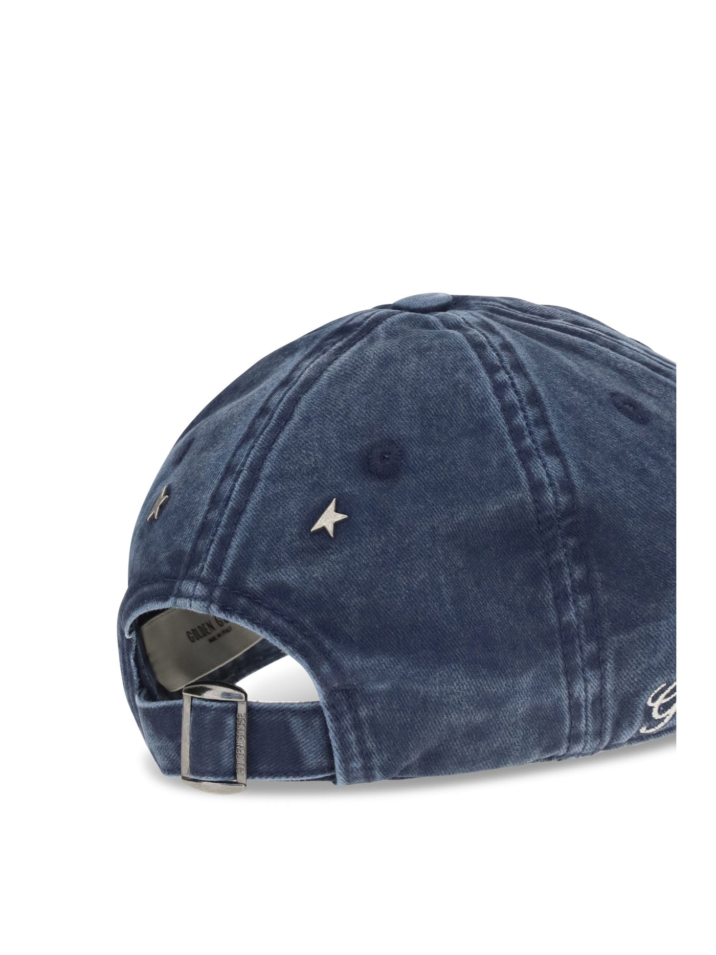 Golden Goose Gup02837p002625 Baseball Cap — Navy Cotton Caps