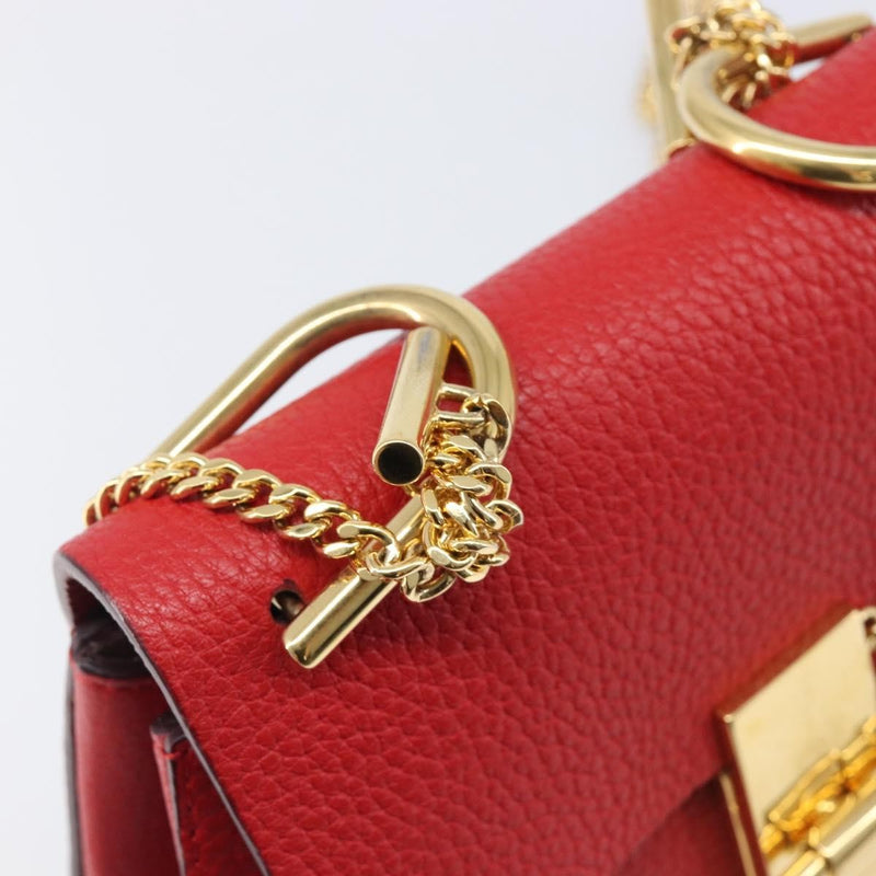 Chloe Drew Leather Red Bag