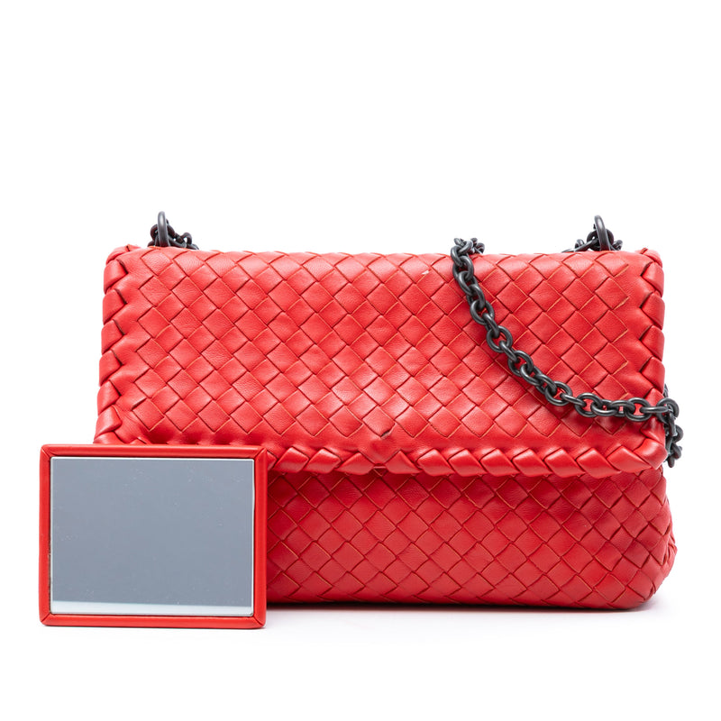 Small Nappa Intrecciato Olimpia Shoulder Bag - Image 8