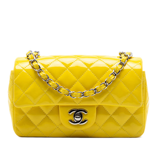 Mini Rectangular Classic Patent Single Flap - Image 1