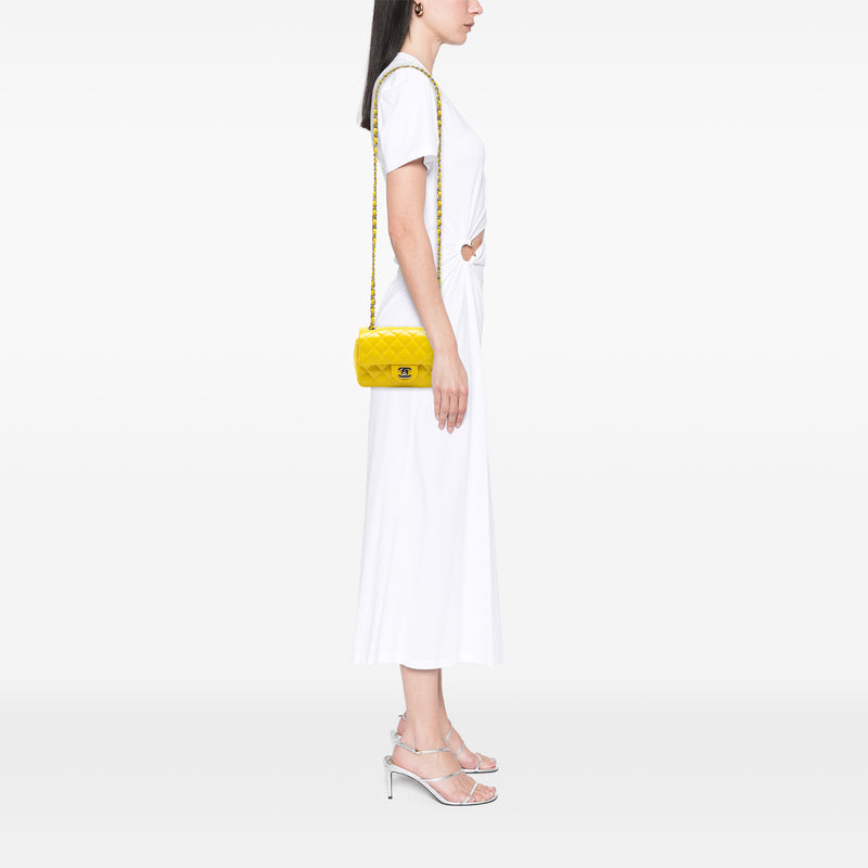 Mini Rectangular Classic Patent Single Flap - Image 6