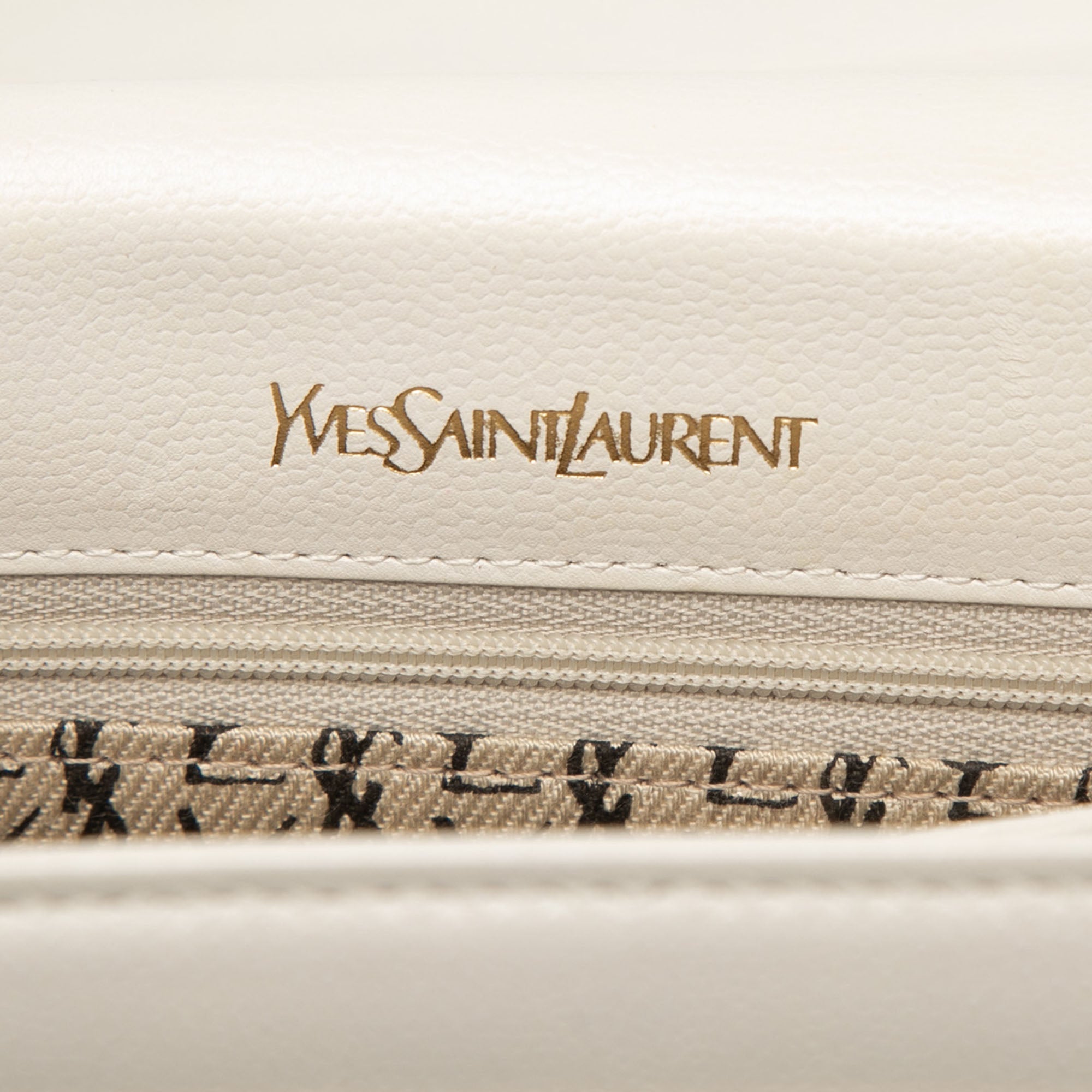 Embossed Logo Leather Flap Shoulder Bag - Image 5