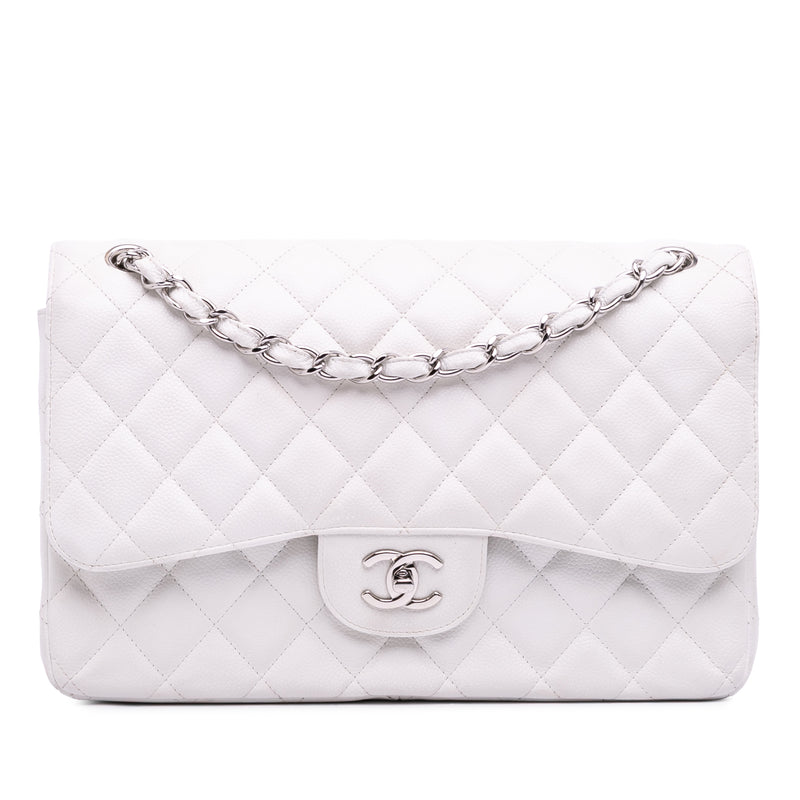 Jumbo Classic Caviar Double Flap