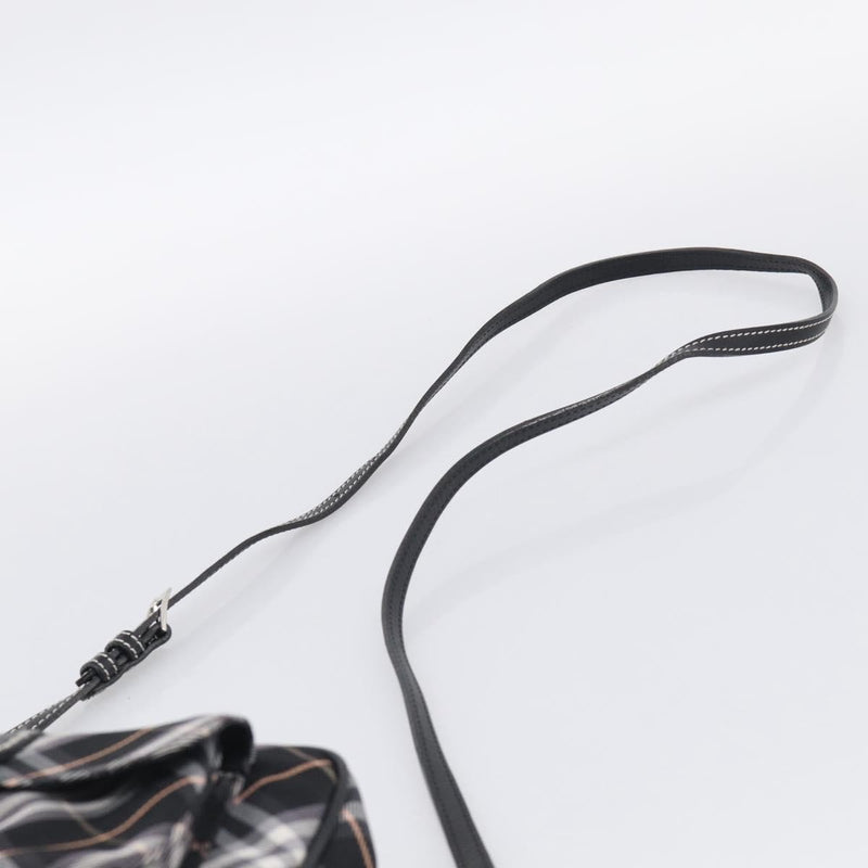 Burberry Nova Check Blue Label Nylon Black Bag