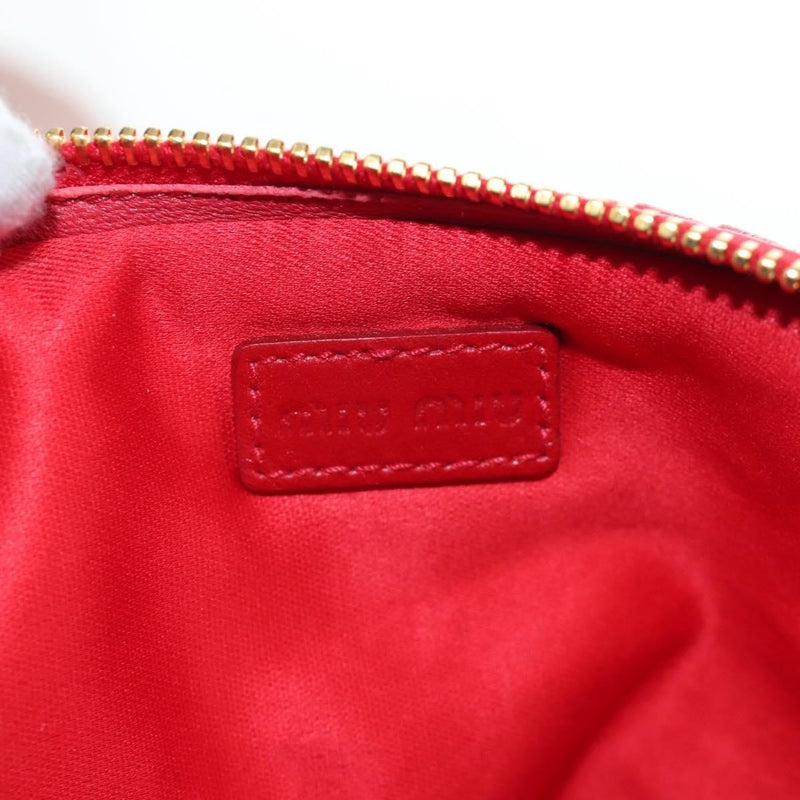 Miu Miu Tech Matelasse Leather Red Bag