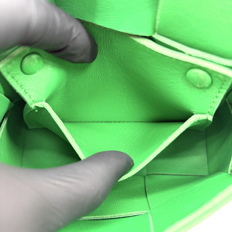 Bottega Veneta Cassette Maxi Intrecciato Leather Green Bag