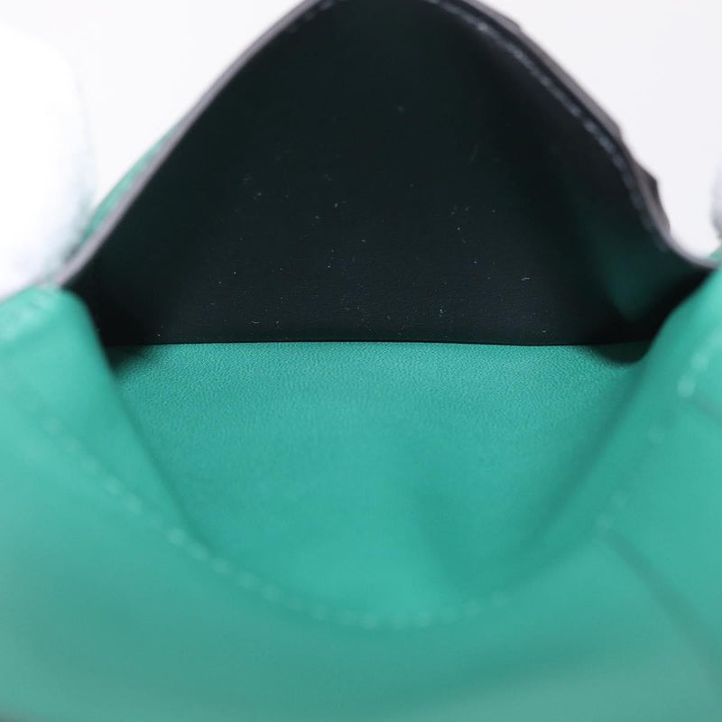 Cartier Coin Purse Must De Leather Green Accessory