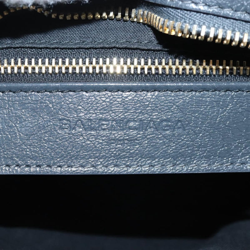 Balenciaga City Giant Studs Leather Gray Bag
