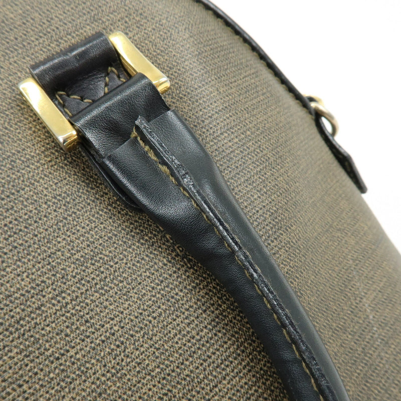 Fendi Vintage Dome Satchel Leather Brown