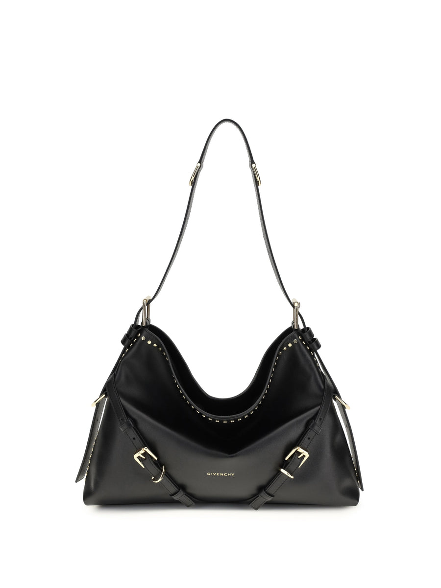 Givenchy Voyou Shoulder Bag — Black Calfskin Leather