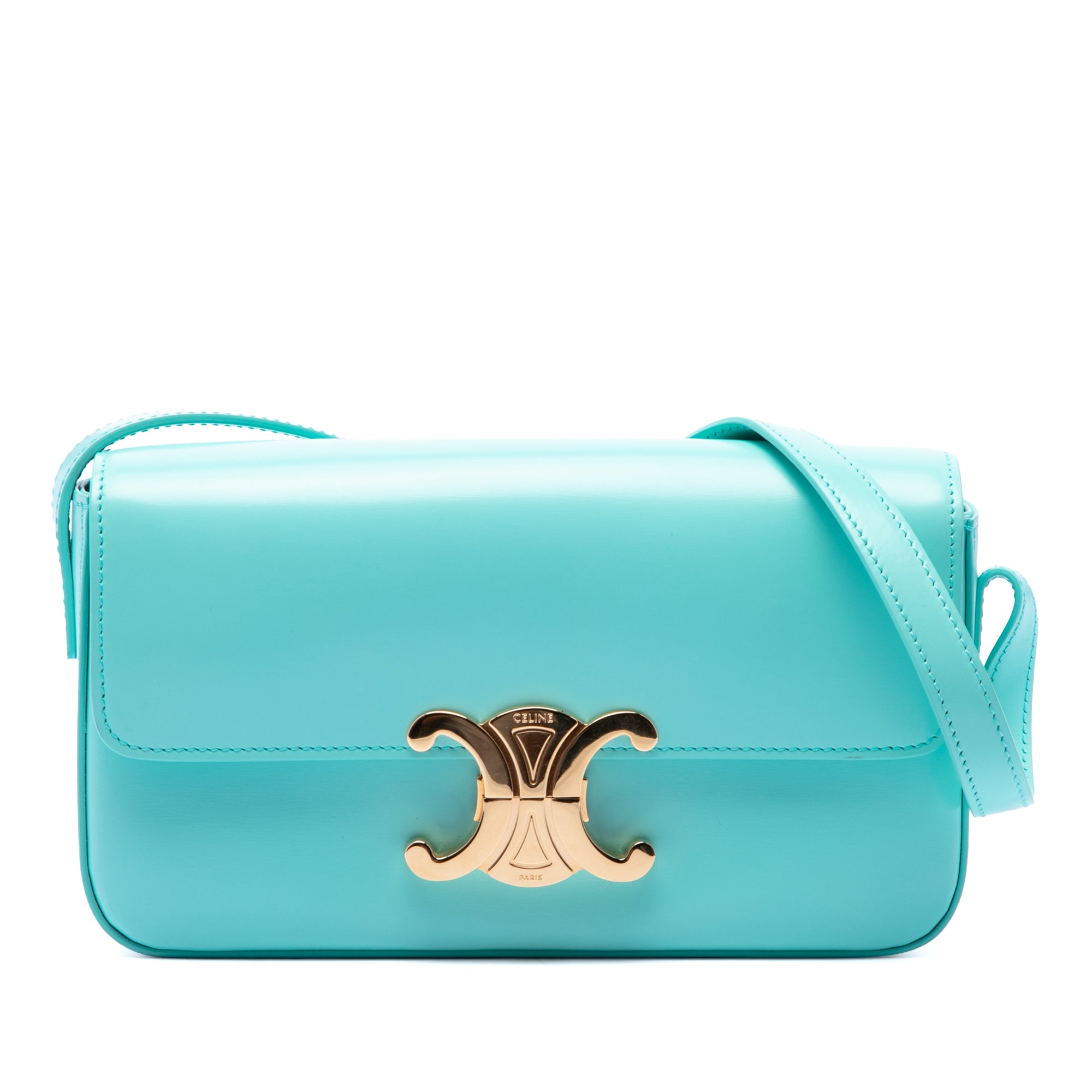 Shiny Calfskin Claude Shoulder Bag - Image 1