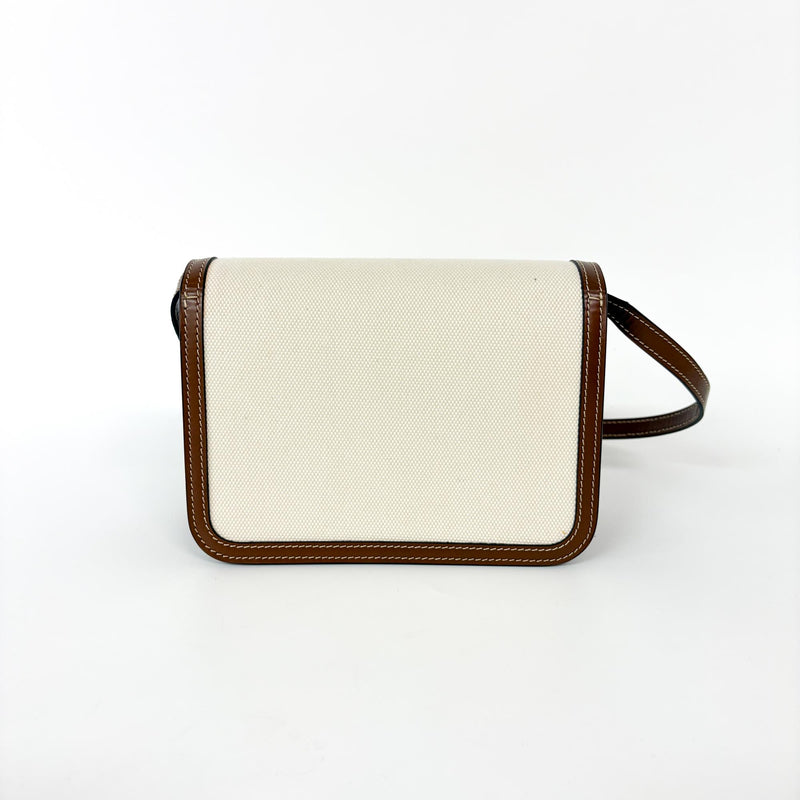 Burberry Tb Shoulder Bag Canvas Beige