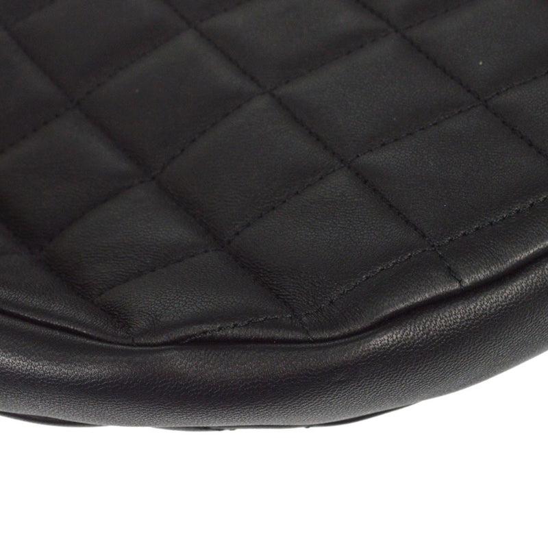 Chanel All About Chains Waist Quilted Lambskin Black Leather Bag