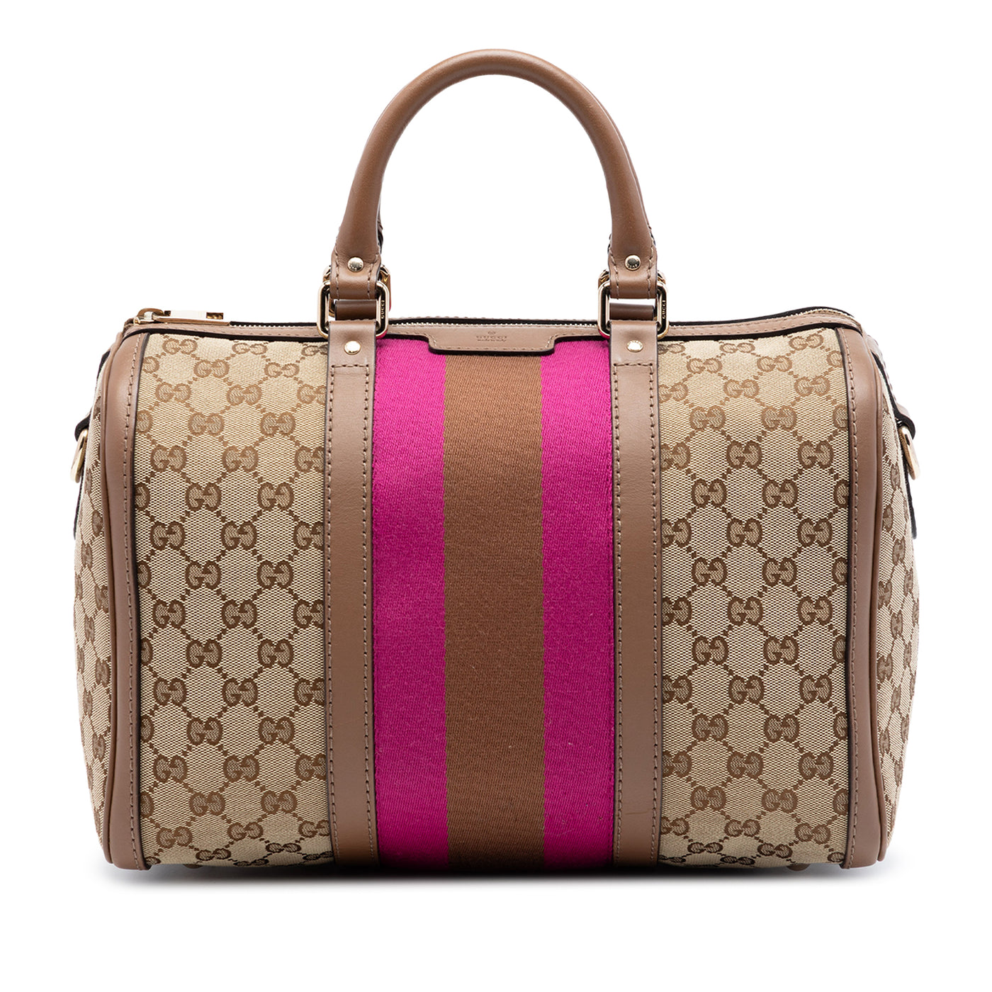 Medium GG Canvas Web Joy Boston Bag - Image 1