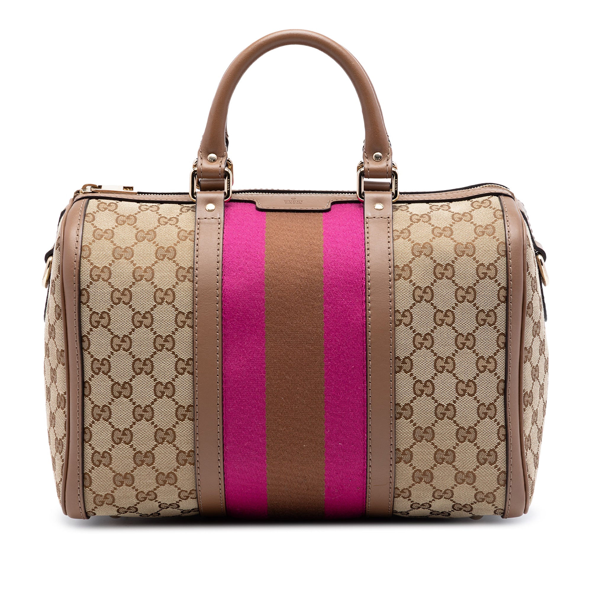 Medium GG Canvas Web Joy Boston Bag - Image 1