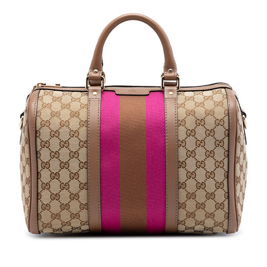 Medium GG Canvas Web Joy Boston Bag - Image 1