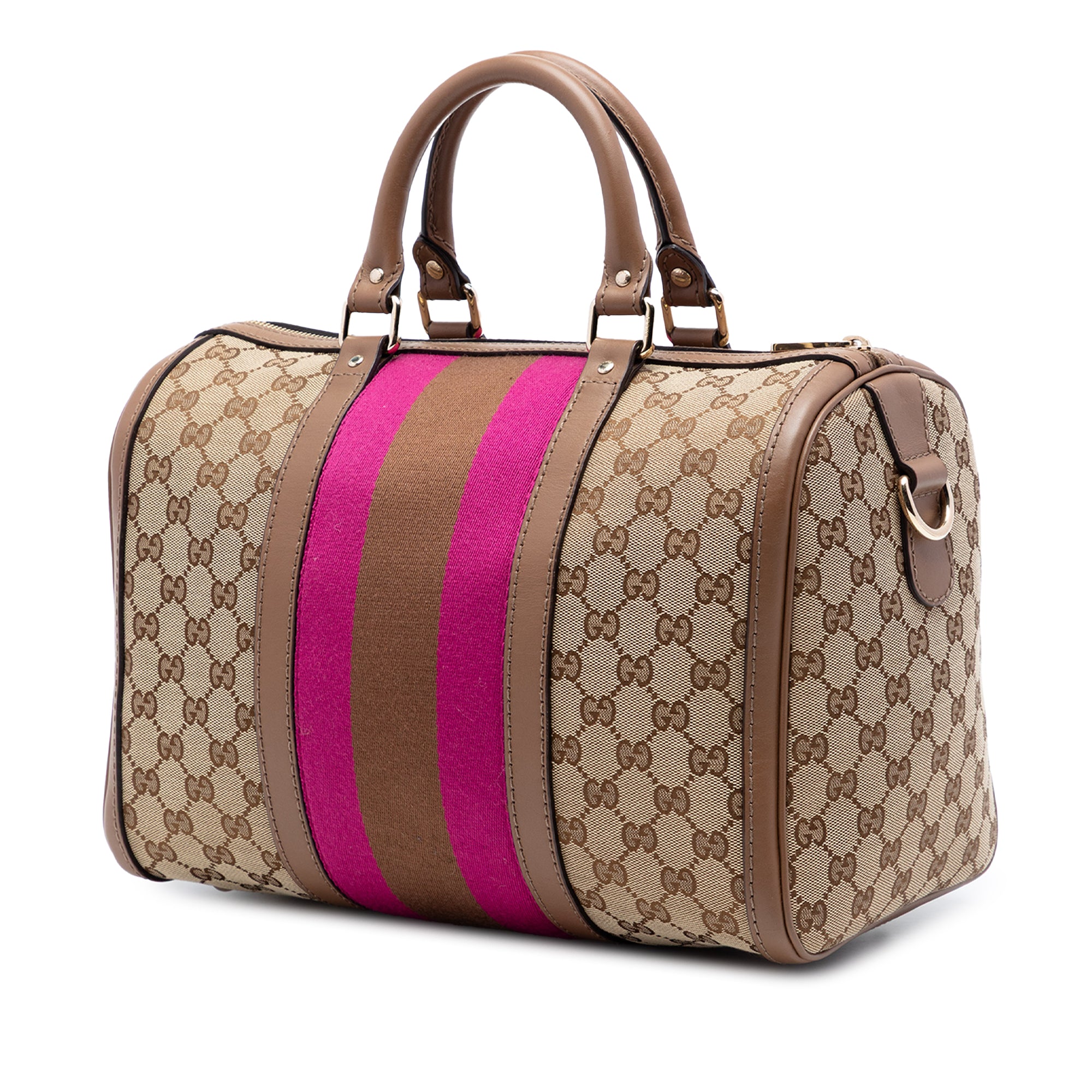 Medium GG Canvas Web Joy Boston Bag - Image 2