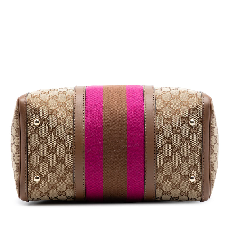 Medium GG Canvas Web Joy Boston Bag - Image 3