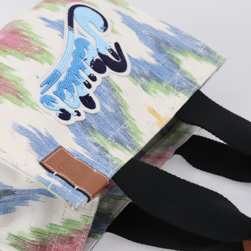 Loewe Paulas Ibiza Embellished Printed Canvas Multicolour Bag