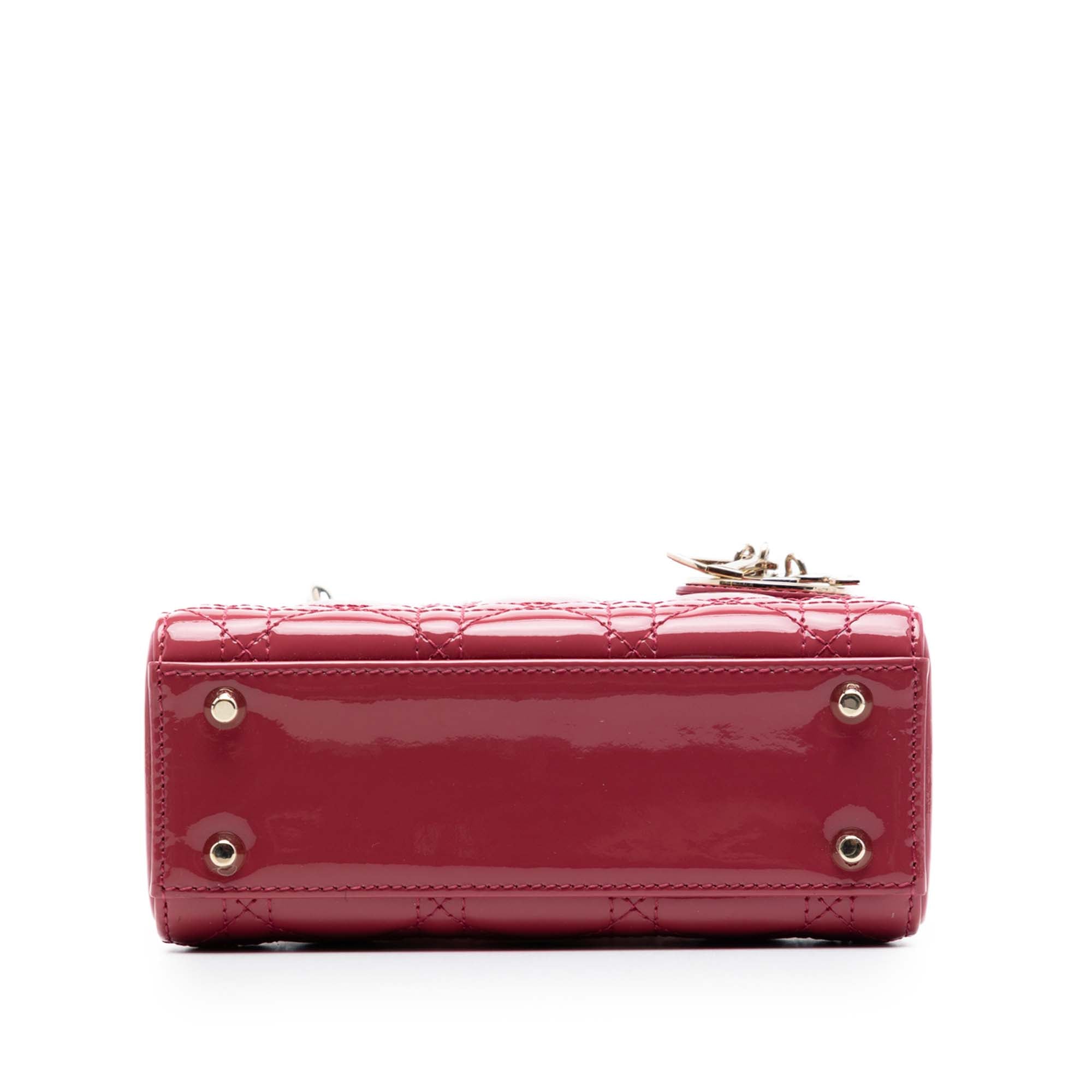 Mini Patent Cannage Lady Dior - Image 3