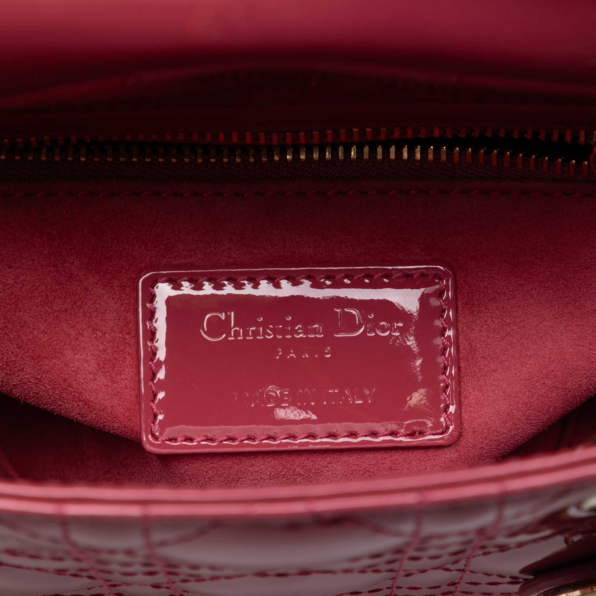 Mini Patent Cannage Lady Dior - Image 5