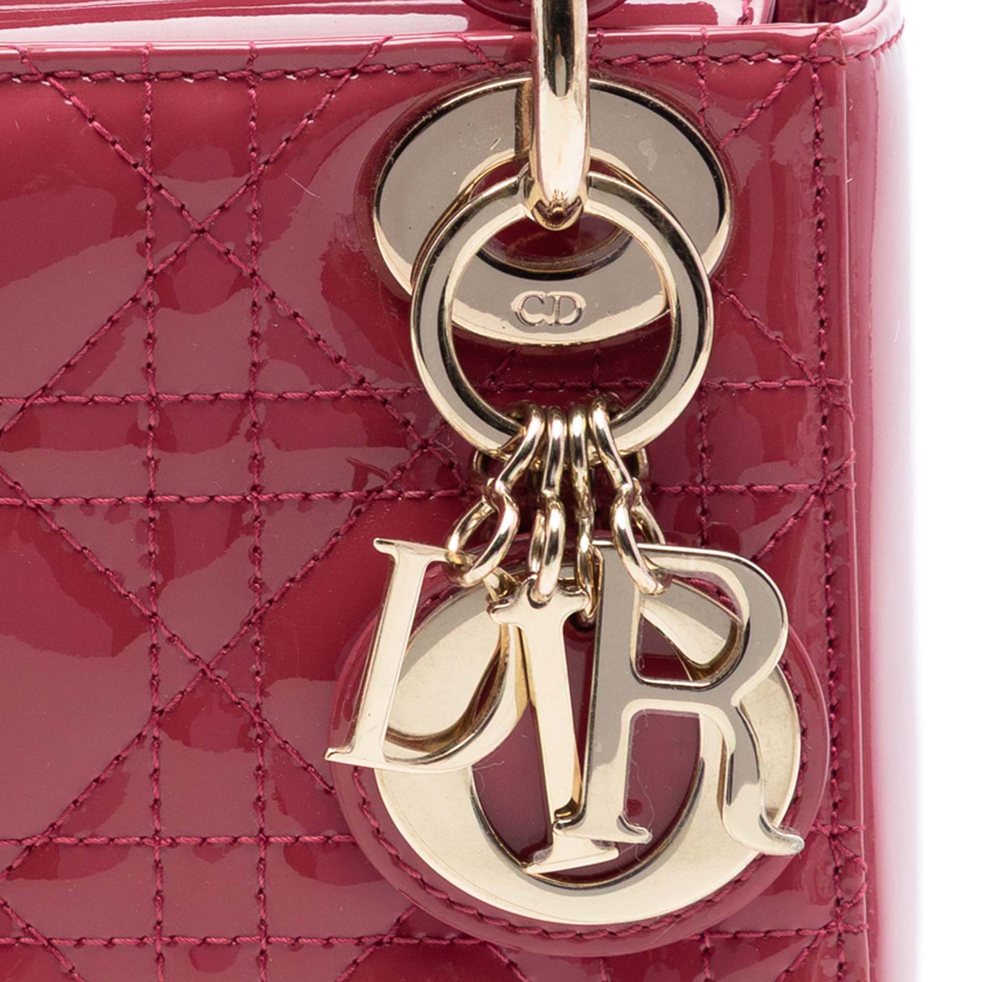 Mini Patent Cannage Lady Dior - Image 6