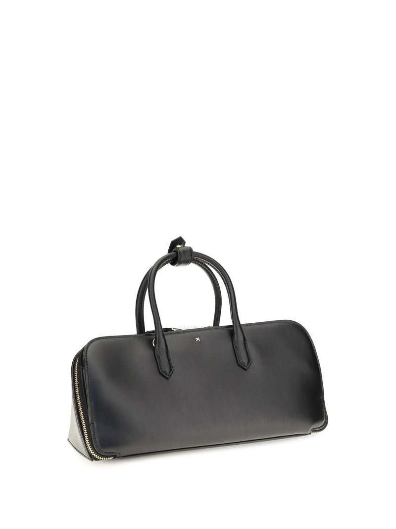 Alaïa Delta Top Handle Bag — Black Calf Leather