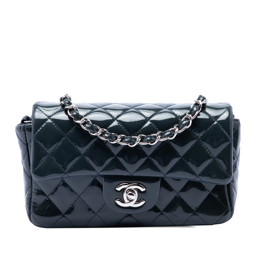Mini Rectangular Classic Patent Single Flap - Image 1