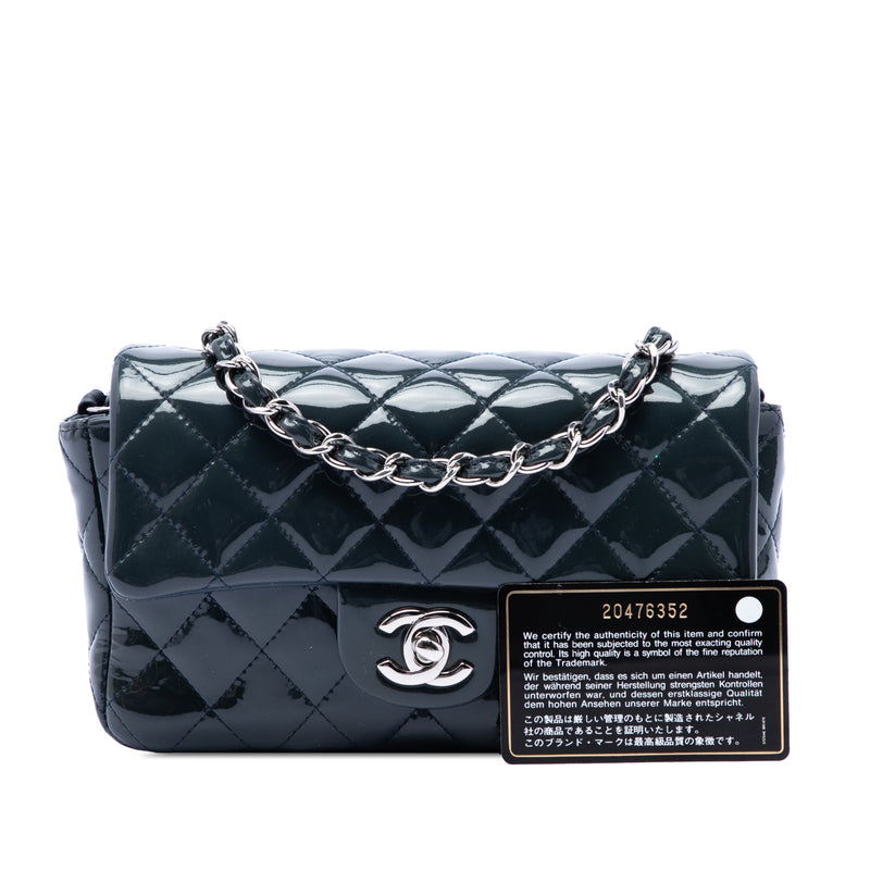 Mini Rectangular Classic Patent Single Flap - Image 7
