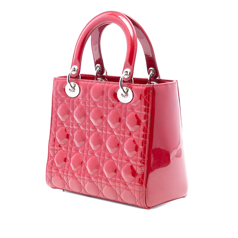 Medium Patent Cannage Lady Dior - Image 2