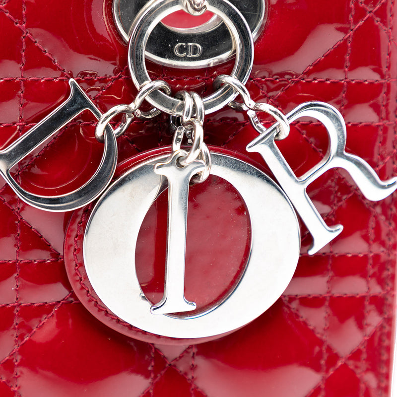 Medium Patent Cannage Lady Dior - Image 5