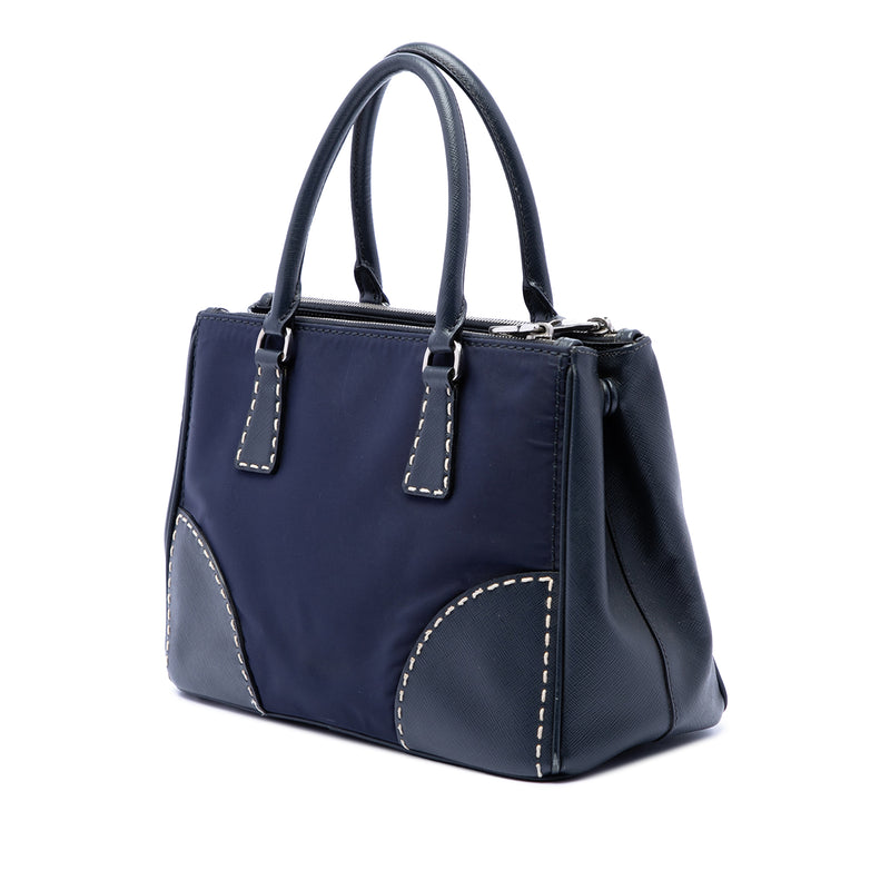 Small Tessuto and City Calf Hand Stitched Galleria Double Zip Satchel - Image 2
