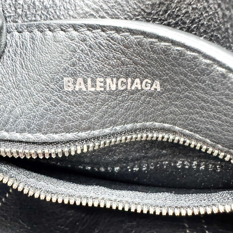 Balenciaga Everyday Patent Silver Leather Bag