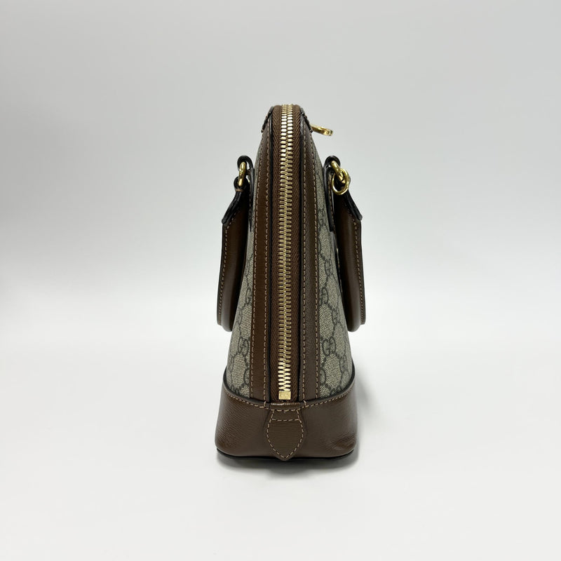 Gucci Horsebit 1955 Gg Coated Canvas With Leather Brown Other Bag