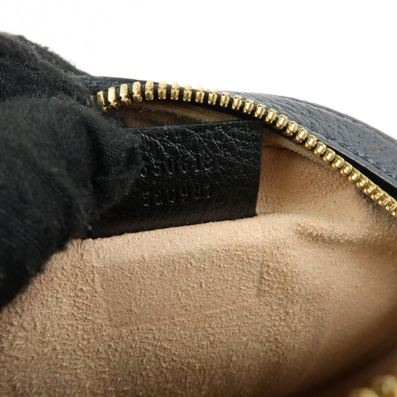 Gucci Ophidia Round Leather Black Bag