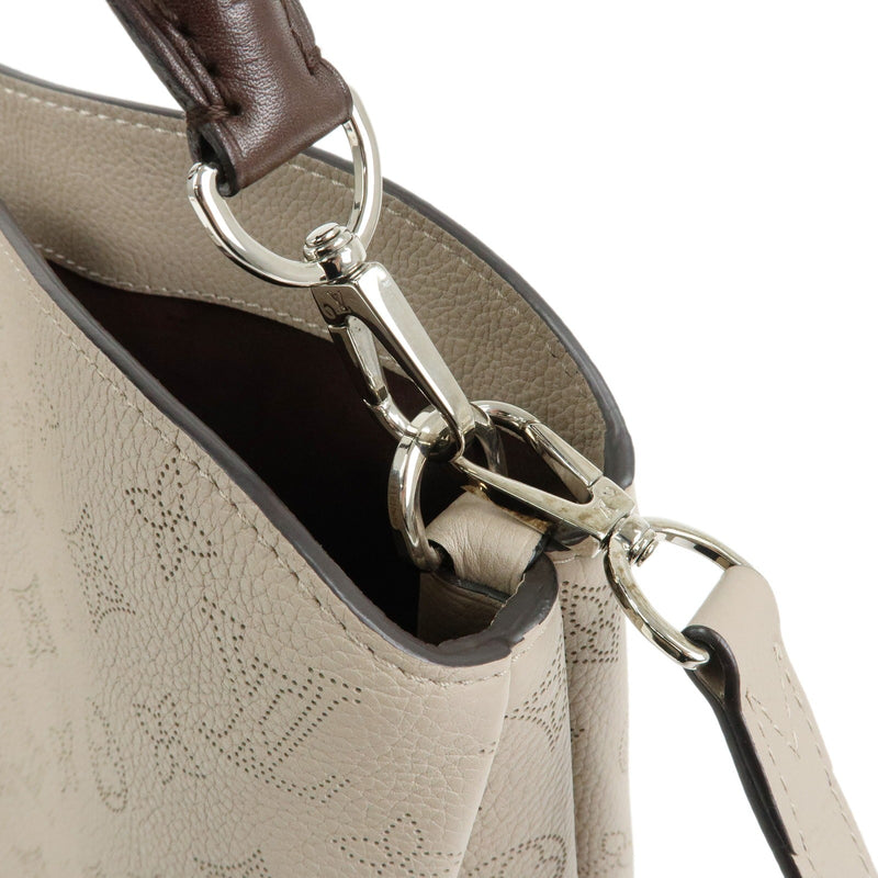 Louis Vuitton Babylone Mahina Leather Beige Bag