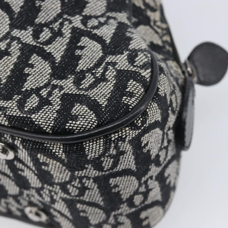 Christian Dior Trotter Double Saddle Canvas Black Bag