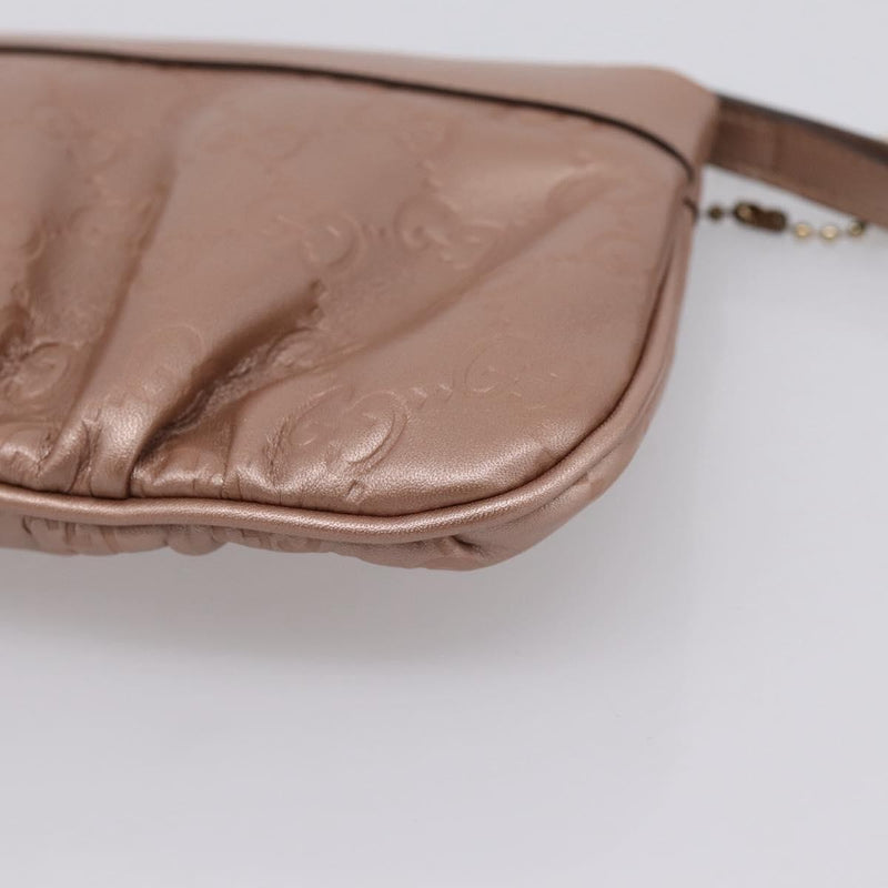Gucci Heart Wristlet Guccissima Leather Pink Bag