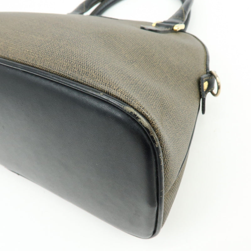 Fendi Vintage Dome Satchel Leather Brown