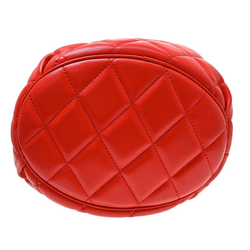 Balenciaga Touch B. Bucket Quilted Leather Red Bag