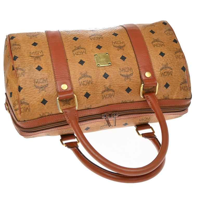 Mcm Visetos Leather Brown Bag