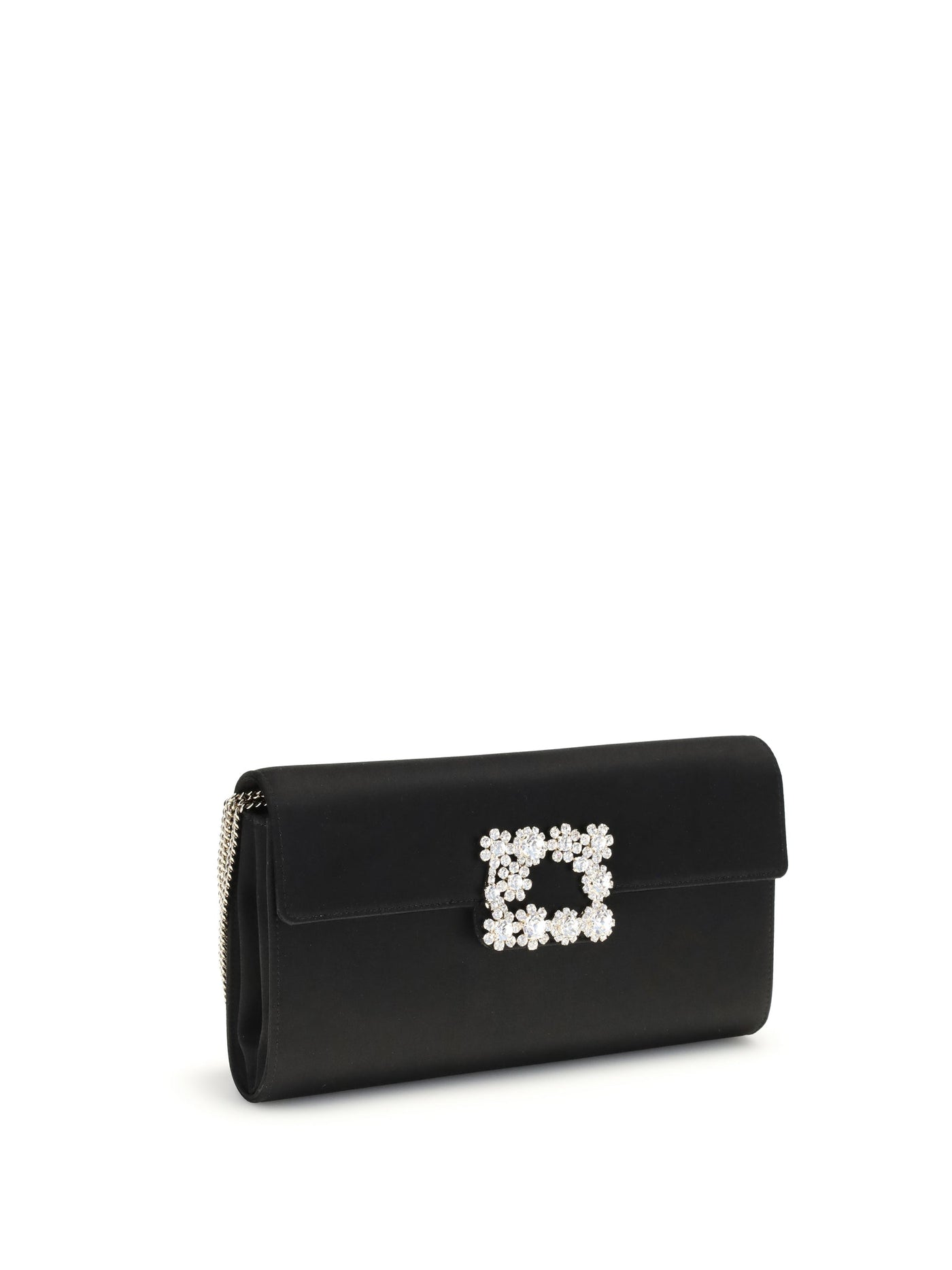 Roger Vivier Clutch — Black Viscose