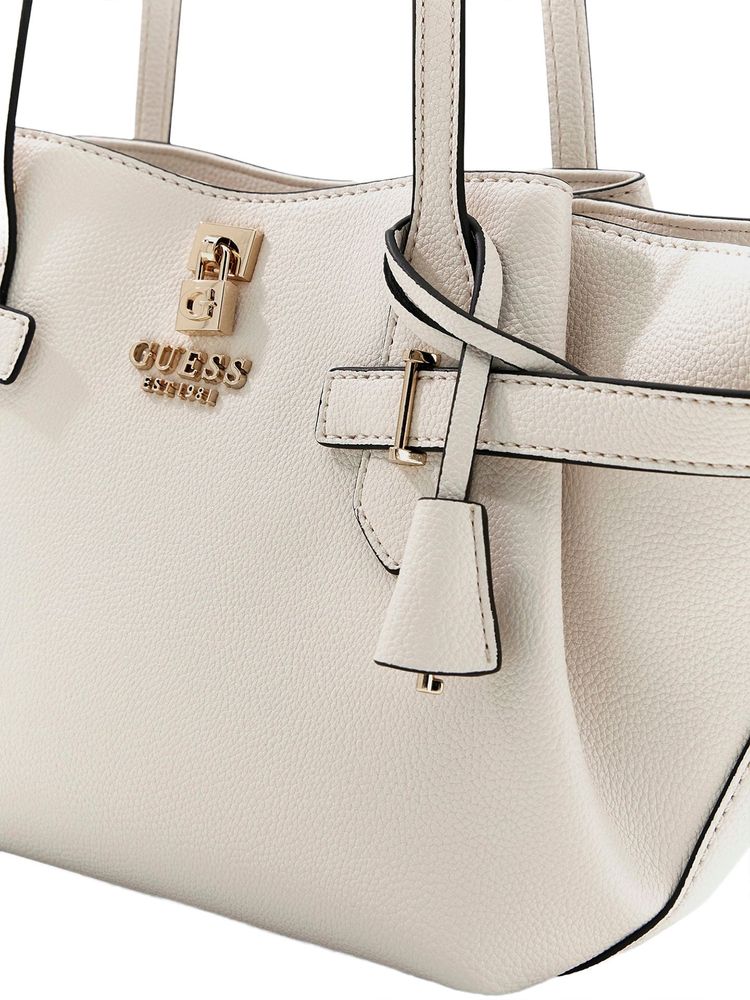 Guess Shoulder Bag — White Polyurethane