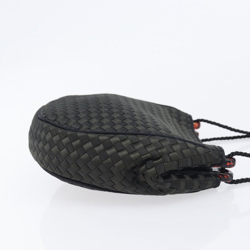 Bottega Veneta Vintage Intrecciato Hobo Nylon Black