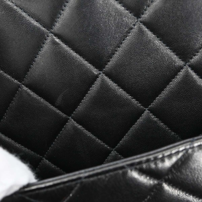 Chanel Medallion Quilted Lambskin Black Leather Bag