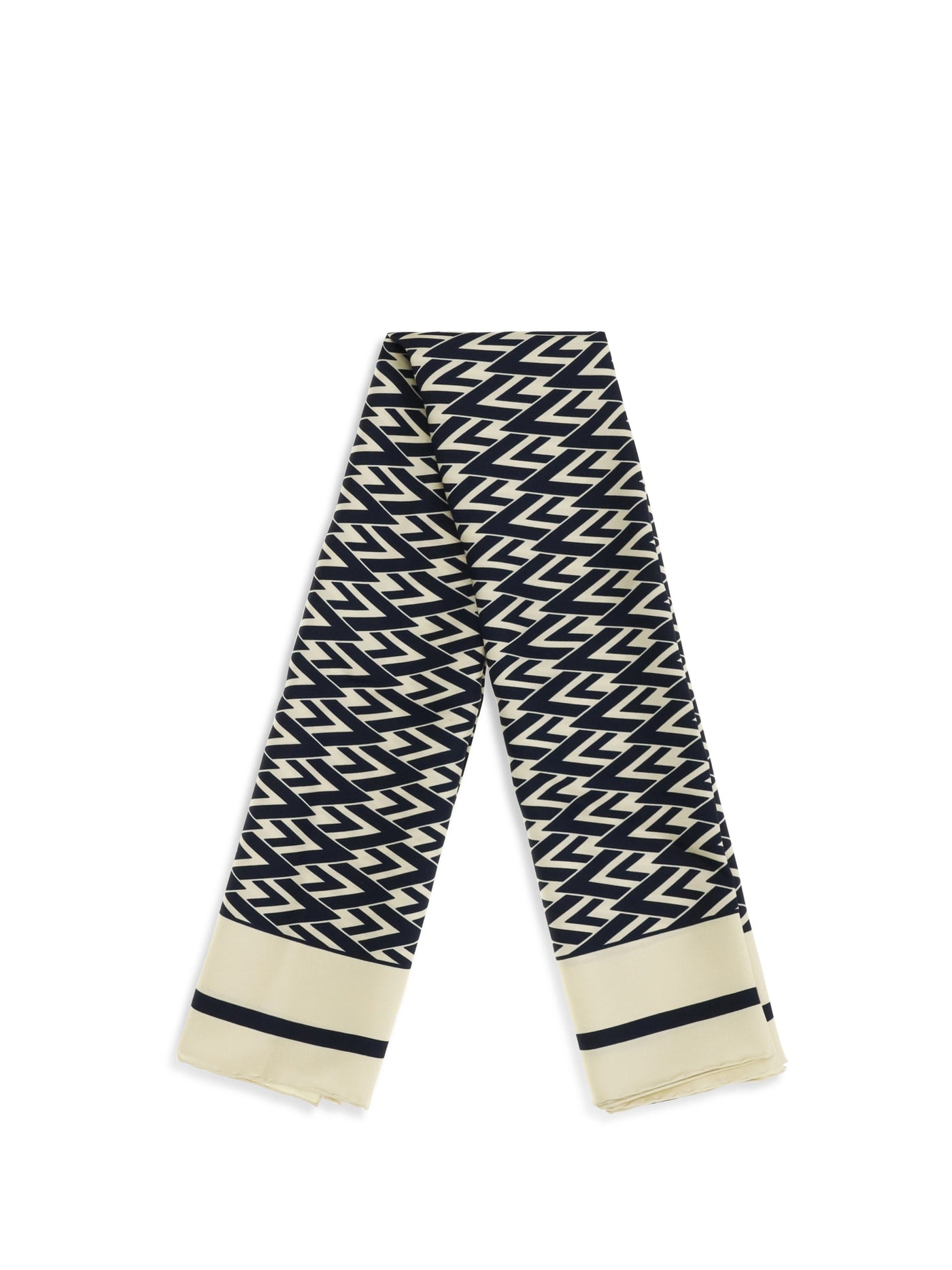 Valentino Garavani Toute La V Scarf — Ivory Silk Scarfs