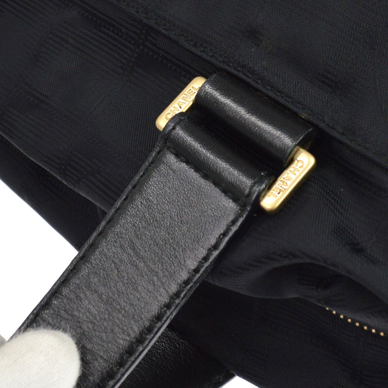 Chanel Travel Line Boston Nylon Black Bag