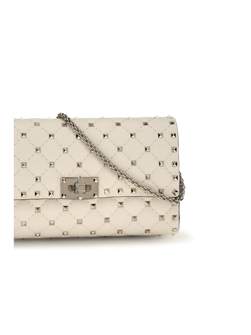 Valentino Garavani Shoulder Bag — Beige Calf Leather