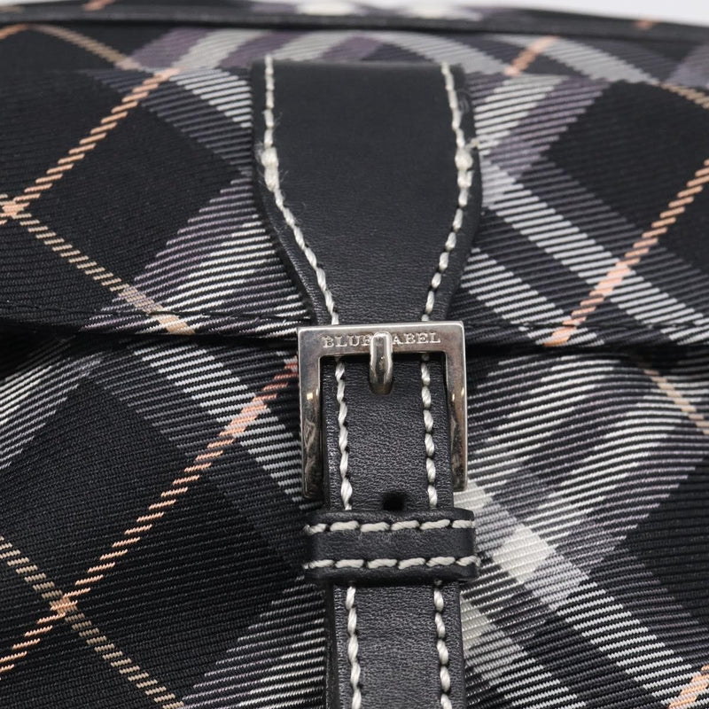 Burberry Nova Check Blue Label Nylon Black Bag