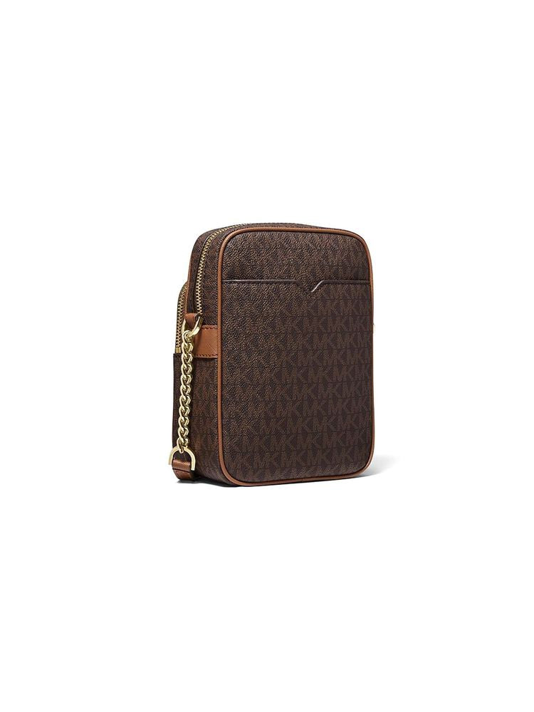 Michael Kors Jet Set Crossbody Bag — Brown 89.coated Canvas